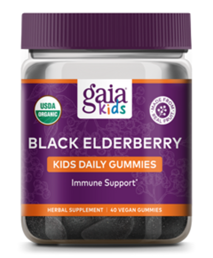 GaiaKids Black Elderberry Kids Daily Gummies 40 Gummies