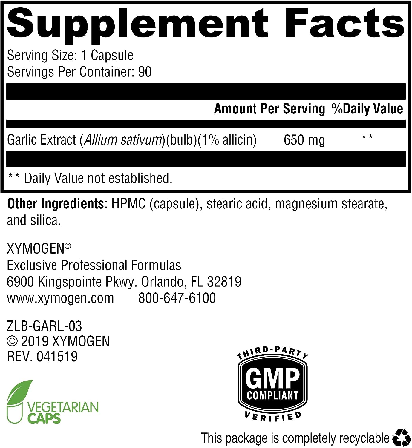 GarliX™ 90 Capsules