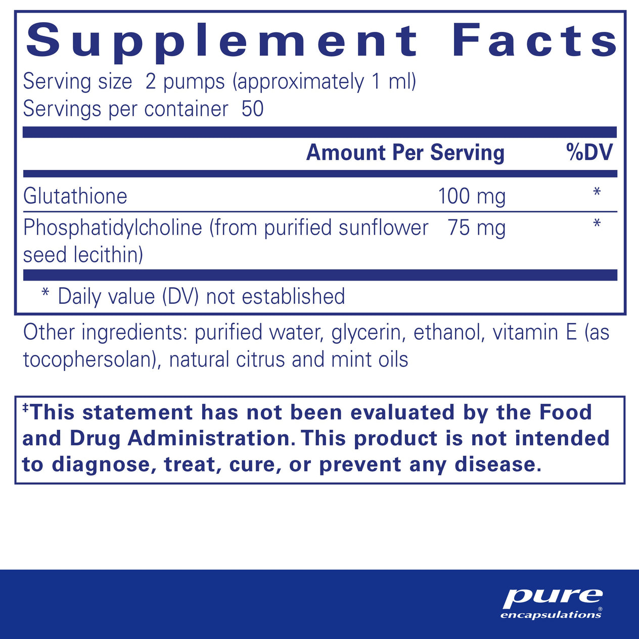 Pure Encapsulations Liposomal Glutathione liquid Moore's Compounding Pharmacy Pure Encapsulations Liposomal Glutathione liquid Moore's Compounding Pharmacy