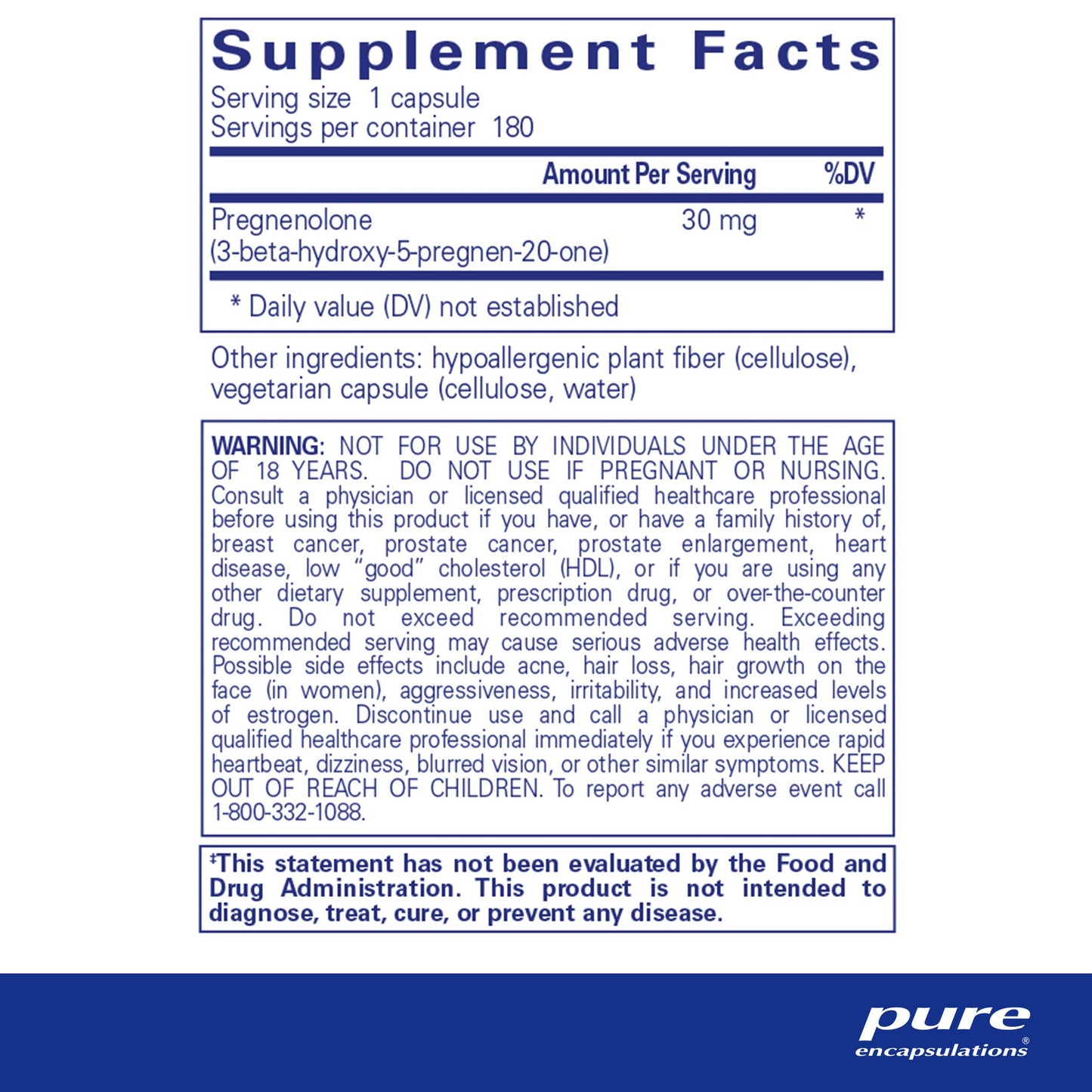 Pregnenolone 30 mg