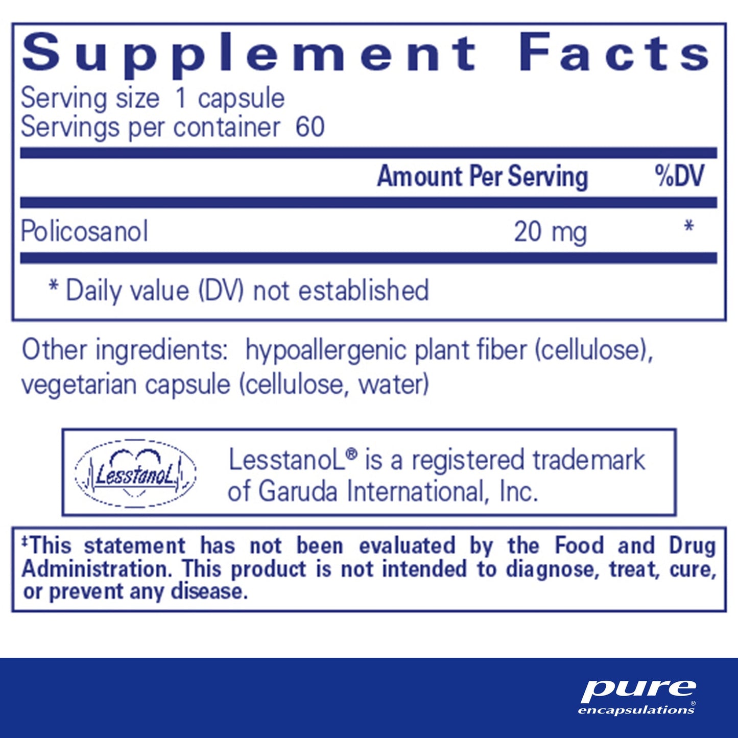 Policosanol 20 mg